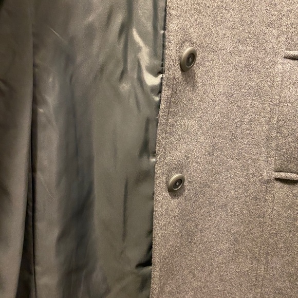 LL Bean Grey Wool Coat Size 10 - Picture 10 of 10